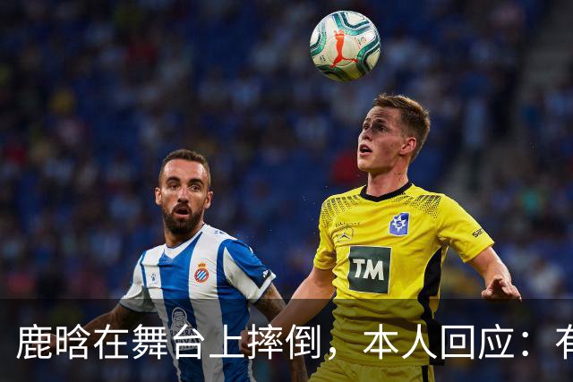 鹿晗在舞台上摔倒，本人回应：有个缝没看到，不小心滑了一下，我的问题